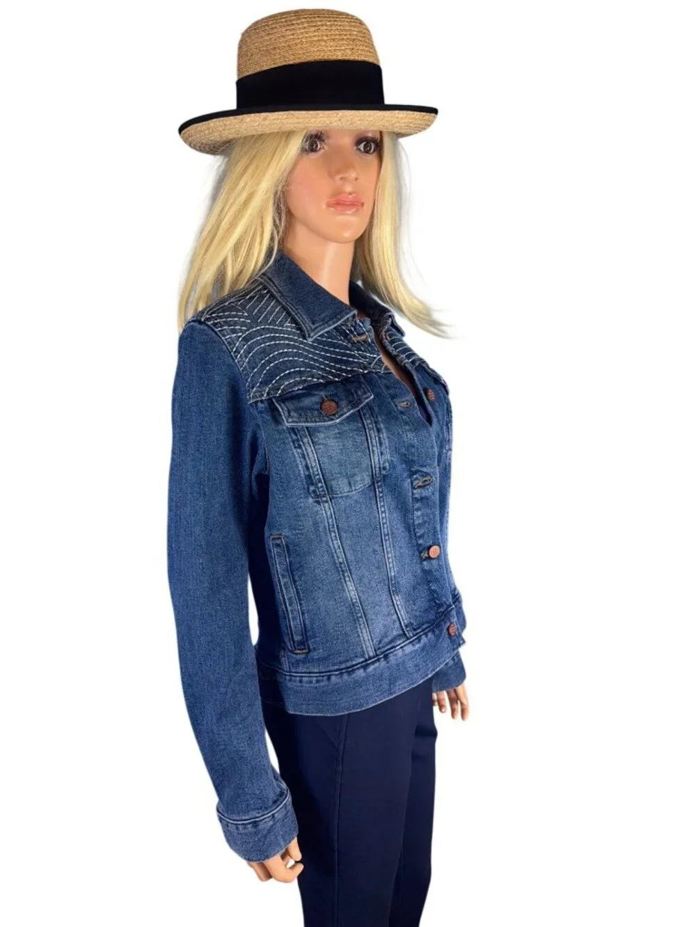 Tilley R2 Women's Medium Brim Raffia Hat UPF50 Packable MSRP$120